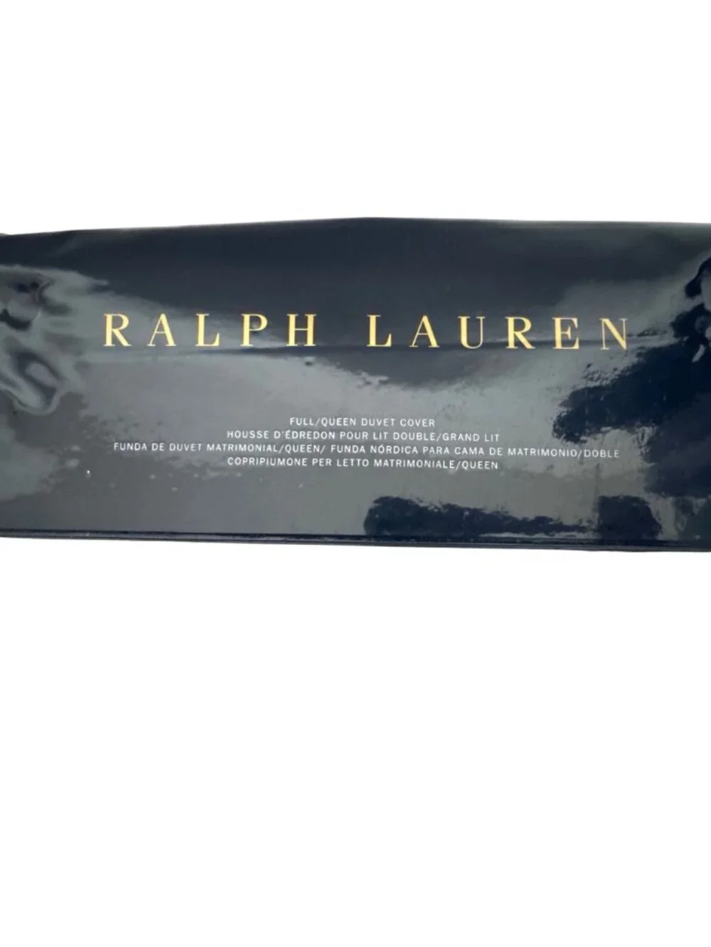 NWT Ralph Lauren Equestrian Windowpane Duvet Cover Camel Full/Queen Size 92x96